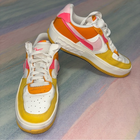 Nike Air Force 1 Fontanka "Summit White/Hyper Pink" sneakers women’s size 8 - Picture 5 of 10